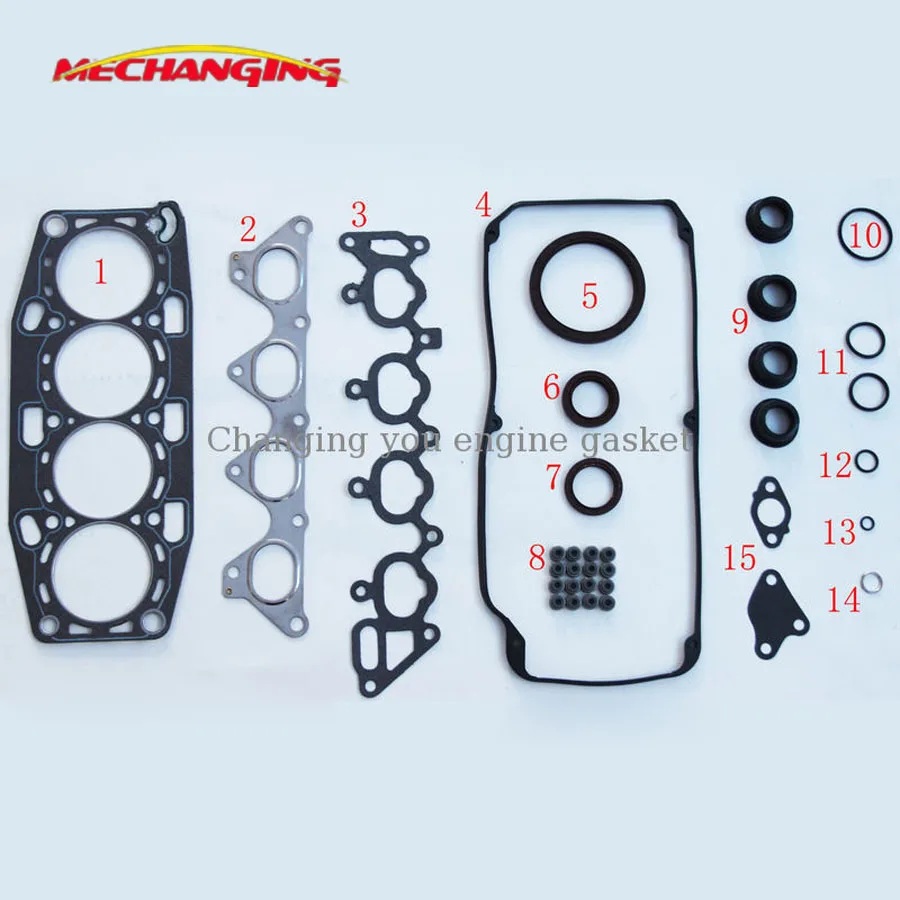 

Head gasket sets 4G92 Automotive Spare Parts Engine Parts Full Set For MITSUBISHI COLT Engine Gasket MD972967