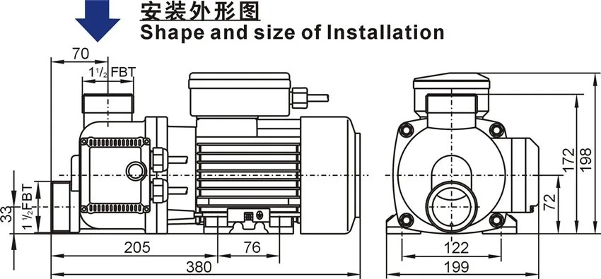 1.2HP(0.9KW) тепловой насос EH 120 с 1.5KW 2kw нагреватель choinces для гидромассажной ванны, бассейнов, ванной, заменить один насос с тепловой функцией