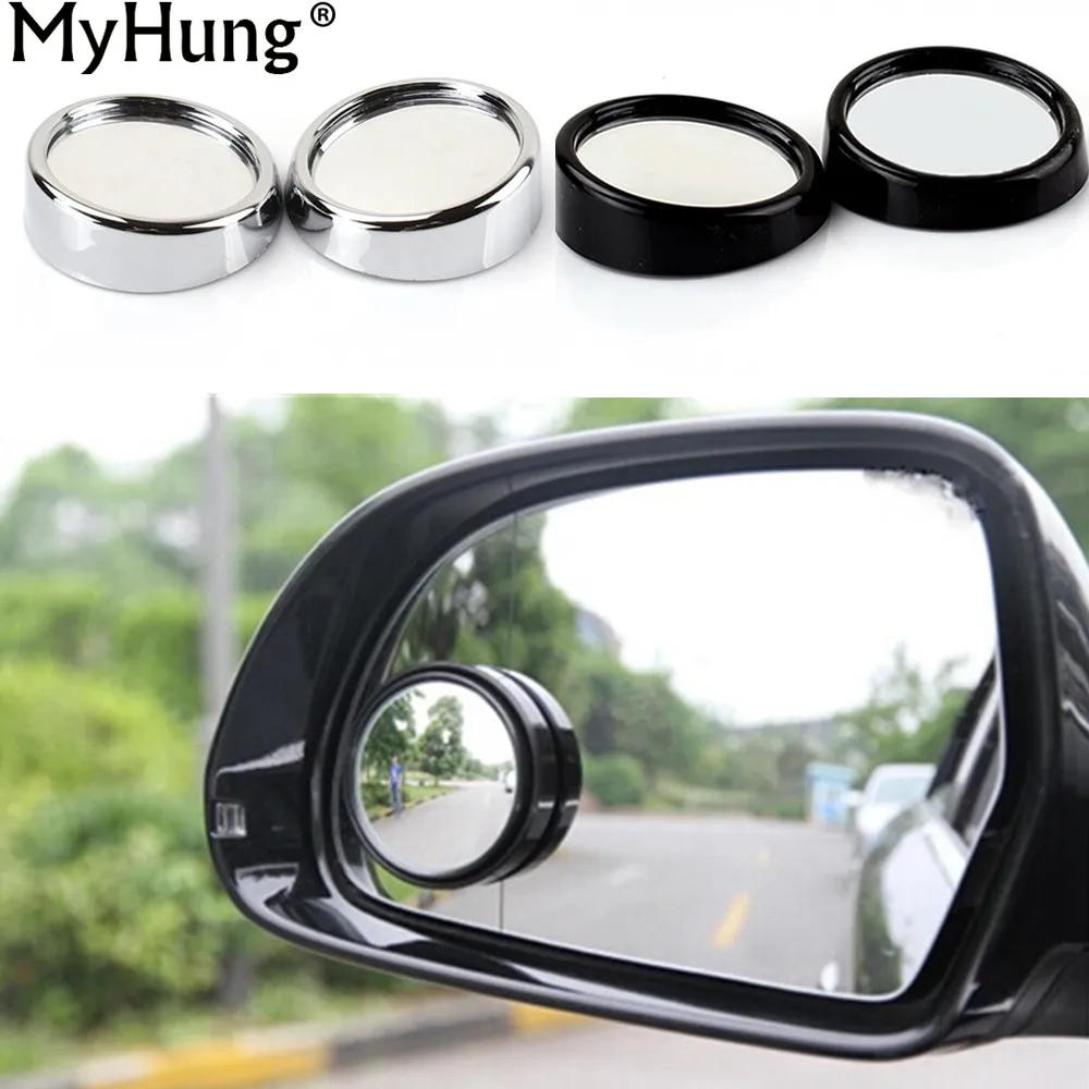Auto Side 360 Wide Angle Round Convex Mirror Car Vehicle Blind Spot Dead Zone Mirror RearView Small Round
