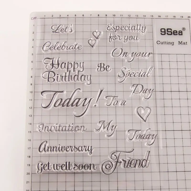 

Happy Birthday Silicone Clear Seal Stamp DIY Scrapbooking Embossing Photo Album Decorative Paper Card Craft Art Handmade Gift