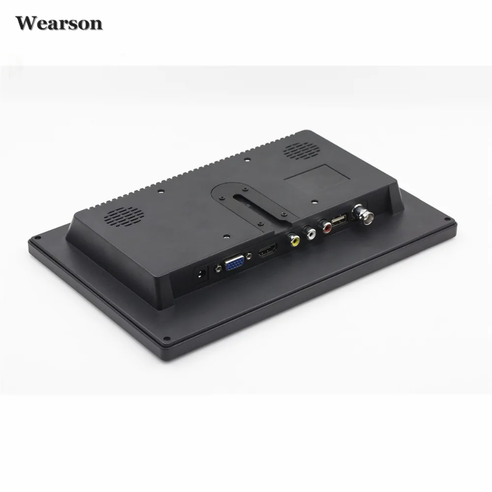 Wearson 10,1 дюймов HDMI VGA HD ЖК-монитор дисплей ips экран 1280x800 для Raspberry pi 3 монитор видео аудио входы