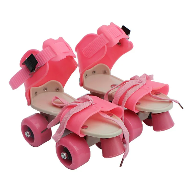 أربع عجلات على الجليد زلاجات دوارة الأطفال على الجليد 2-صف الجليد للمبتدئين