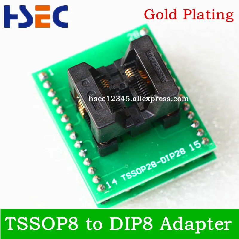 

Top Quality TSSOP8 to DIP8 Adapter socket/ SSOP8 Adapter IC Test Socket 0.65mm Pitch use TL866CS TL866A RT809H EZP2010 EZP2013