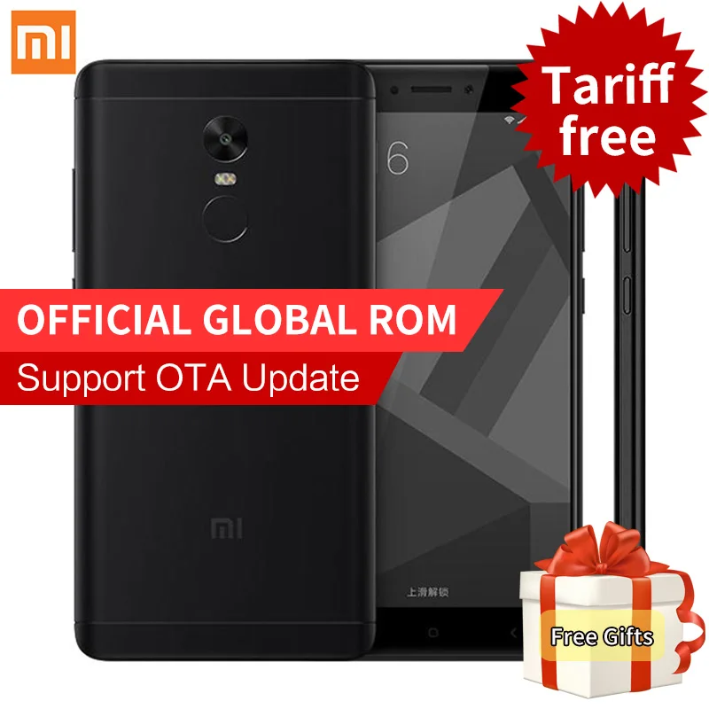 Original Xiaomi Redmi Note 4X 4 X 3GB RAM 32GB ROM Mobile Phone Snapdragon 625 Octa