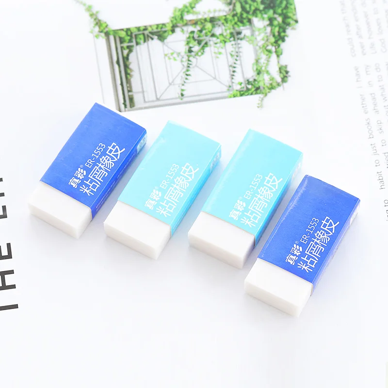 Truecolor Sticky Creative Stationery Pencil Erasers Cute White Art