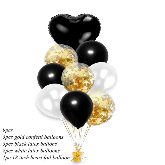 12 дюймов розово-золотые шары для вечеринки воздушные шары с конфетти надувной шар Гелиевый шар для дня рождения принадлежности для украшения свадебной вечеринки - Цвет: As Picture