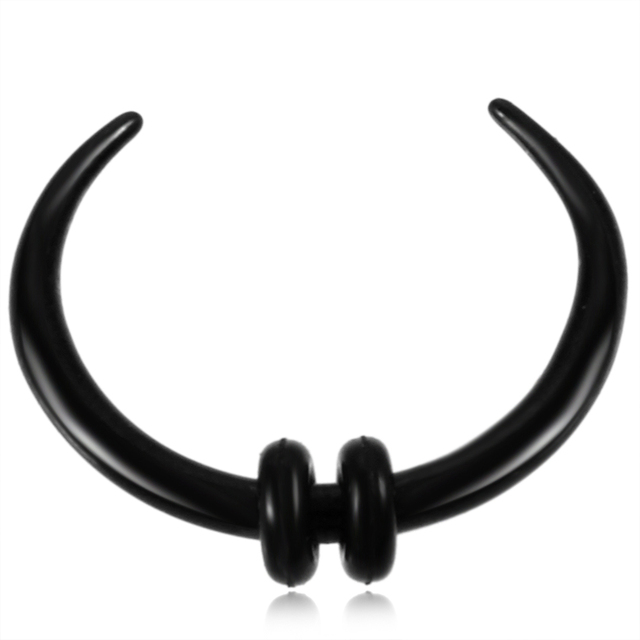 Surgical Steel Mixed Colors OX Hoop Pincher Round Tapered Septum Nose Ring Ear Cartilage Piercing Earring 14g&16g