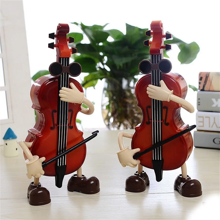 Пластиковый Виолончель скрипка имитация музыкальная шкатулка унисекс музыкальный инструмент Детские подарки на день Святого Валентина фестиваль