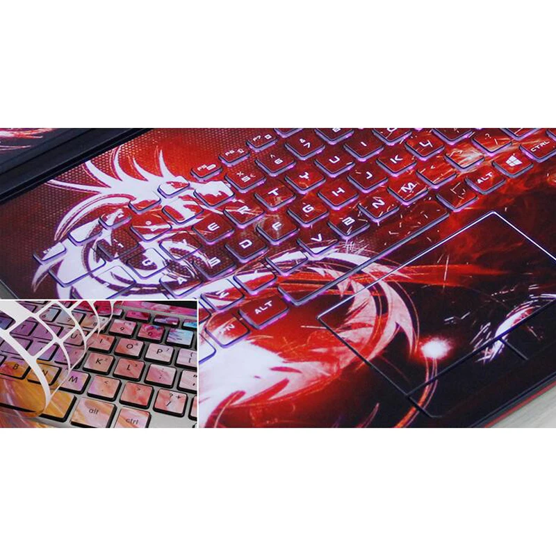 Hot ! 2017 Laptop Stickers Customize PVC Skins Vinyl Decal Sticker ABC Sides+Keys+Key Interstice Stickers For lenovo SR1000 Case