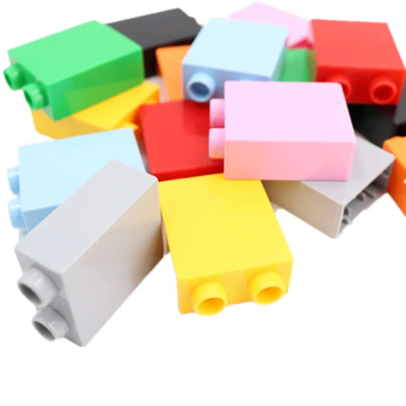 

Diy Big Particle Building Blocks 1X2 High Bricks 2 Dots Plastic Bulk Accessories Compatible With Duploed Toys For Kids Gift