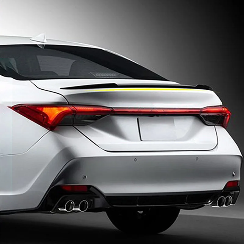

Loyalty for Toyota Avalon 2019 PP Plastic Gloss black Rear Spoiler Wing Trunk Lip Boot Protector Car Accessories Auto Styling