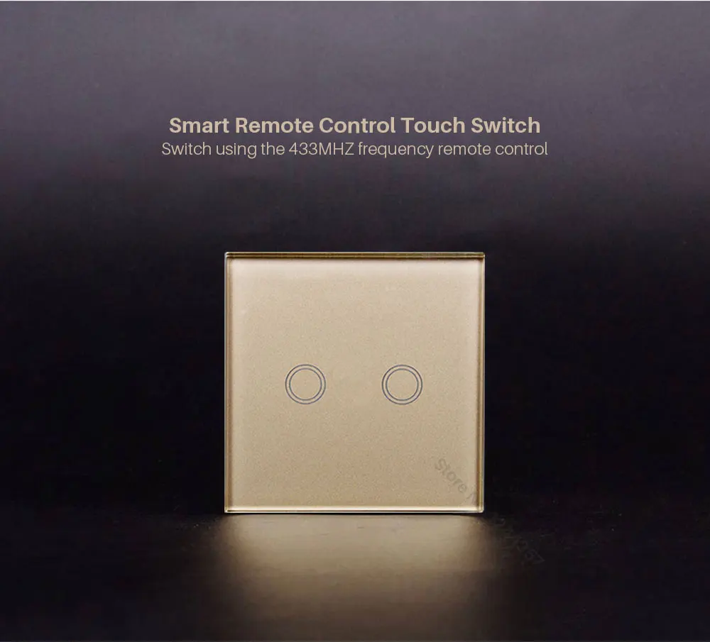 EUUK Standard smart remote control Wall Touch Screen Switch (1)
