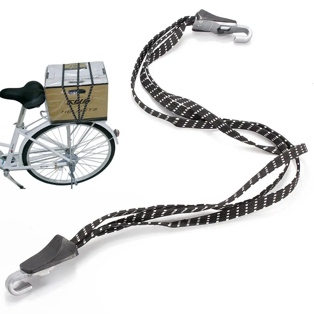 Clearance 69 cm Bicycle Bike Cycling MTB Luggage Stacking Rope Banding Bungee Elastic Cord Strap Tie Fixed Band Hook Black 2