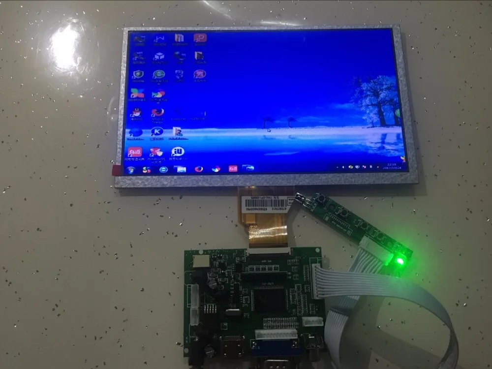 

New 9 inch LCD Display Screen TFT Monitor AT090TN10 with HDMI VGA AV Input Driver Board Controller (Attached remote control)