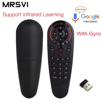 

G30/G30s Voice Control 2.4GWireless Air Mouse Keyboard Motion Sensing Gyro IR Learning Mini Remote Control For Android TV Box PC