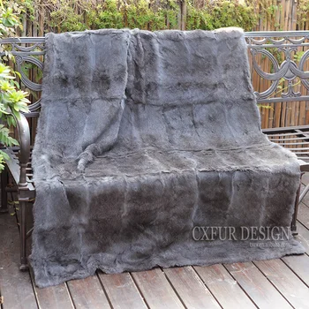

CX-D-08C Full Pelt Chinese Hand Made Genuine Rabbit Fur Carpet Rug