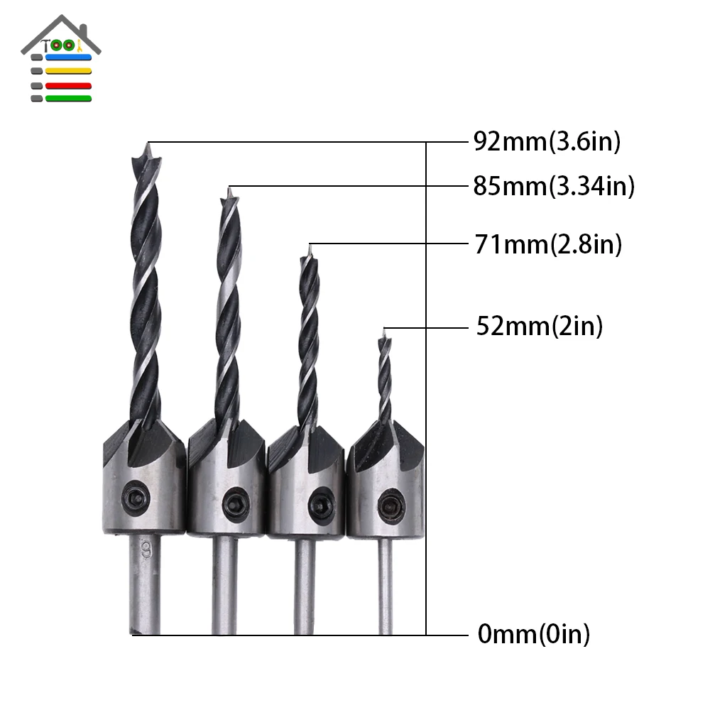 4 pc hss Деревообработка сверла для зенковки Пресс комплект скучно промышленных столярные Ример фон для фотостудии Core бурения бита для отверстия