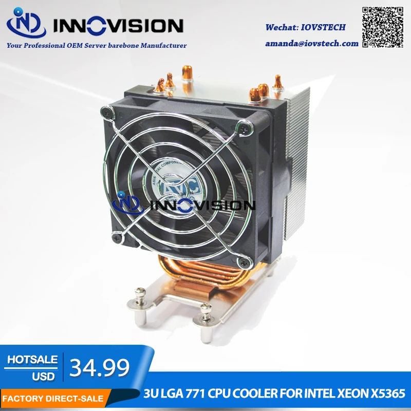 LGA 771 CPU Heatsink dengan 3 Hotpipe 