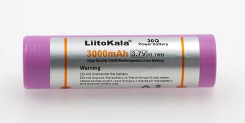

3pcs/Lot Liitokala 100% Original 18650 3.7V 3000mAh 30Q Rechargeable battery Max 20A discharge For E-Cigarette batteries