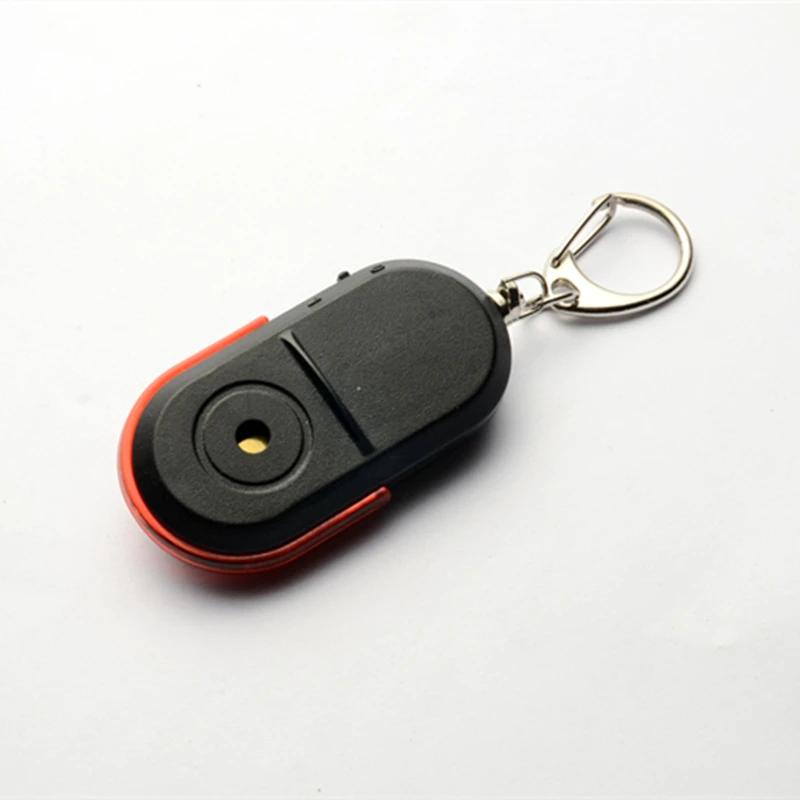 Самозащита беспроводное устройство для поиска ключа брелок для ключей с локатором со Звуком Свистка светодиодный свет высокого качества