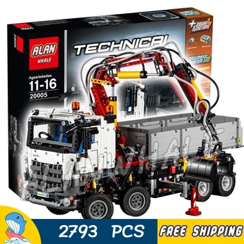 

2793pcs 2in1 Technic Electric Motors Motorized Arocs Truck 20005 Figure Building Blocks Toy Transport Compatible With Lago