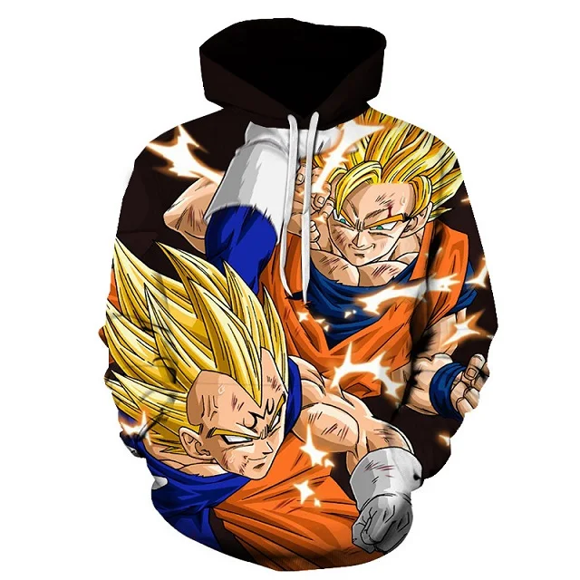 

Dragon Ball Anime Fashion Print 2019 Spring and Autumn Men's Sweatshirt Dragon Ball Z Tops Sportswear Men's Sportswear Hot Sale
