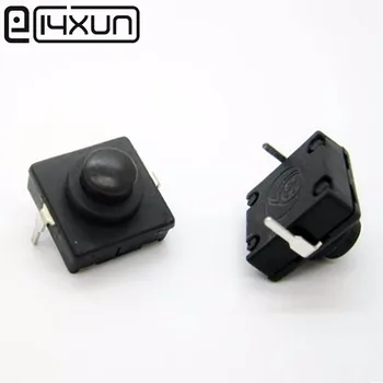

20pcs ultra-thin flashlight switch button switch 12 * 12 * 9.4mm flashlight 2 foot switch self-locking switch Free shipping
