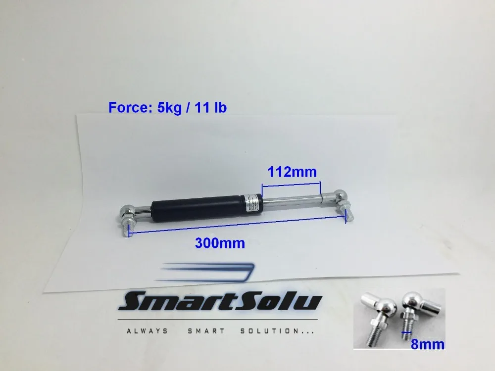 

Free Shipping Ball Studs Lift Strut Automotive Gas Spring 12.4" 5kg Force