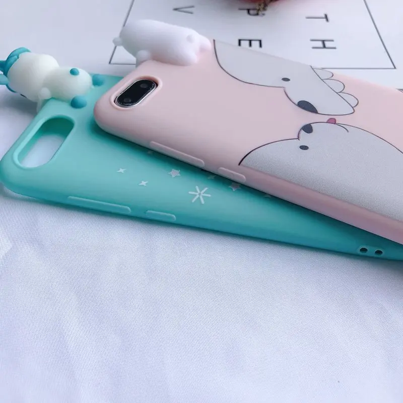 5A 6A 4X etui Xiaomi Redmi 6A 5A S2 4X Case Cover Kawaii 3D Bear Unicorn on for Xiaomi Redmi 5 Plus Note 4 4x 5a Prime Case Capa