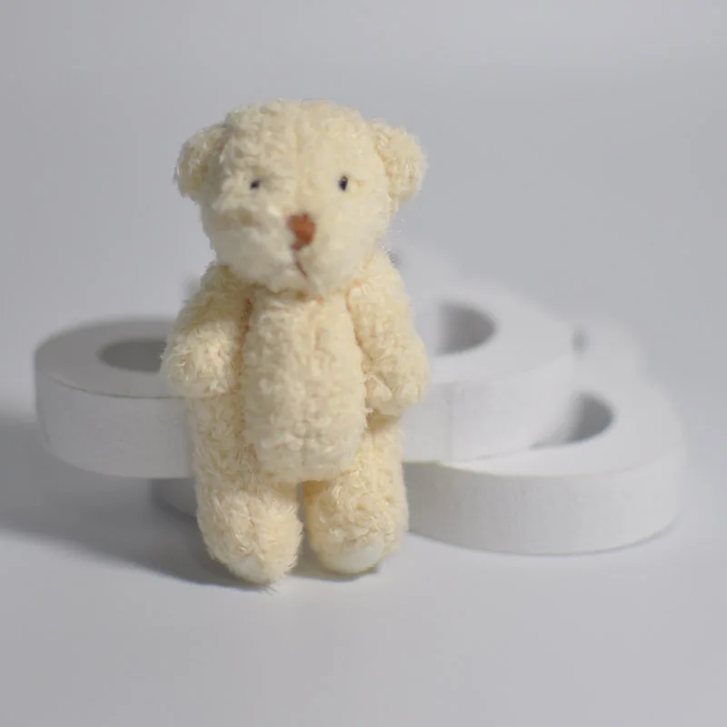 Cute Small Joint Teddy Bears Mini Stuffed Jointed Bear Ted Bears Dolls DIY Flower Bouquet Wedding Party Decor 6cm 50pcslot  (3)