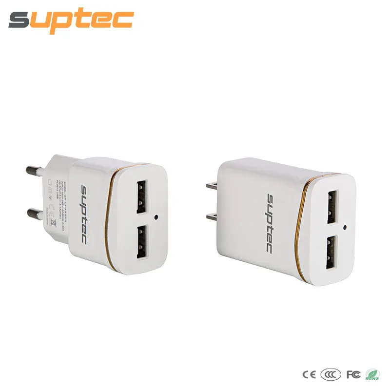 2 Port EU US Plug USB Wall Charger Travel Mobile Phone Adapter Smart Charging for iPhone 6 6S iPad Xiaomi Samsung Galaxy S6 Note