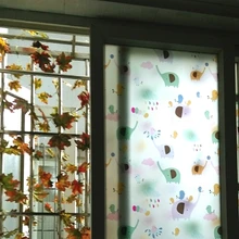 Статическая пленка для окон, цветная самоклеящаяся декоративная оконная пленка, витражная оконная наклейка, длина 200 см