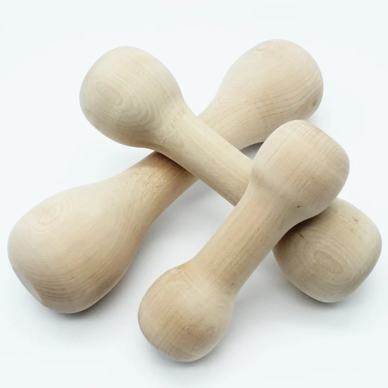 

Safe Non-toxic Wooden Dog Training Dumbbell Pet Bite Toys Outdoor Dogs toys Interactive Supplies
