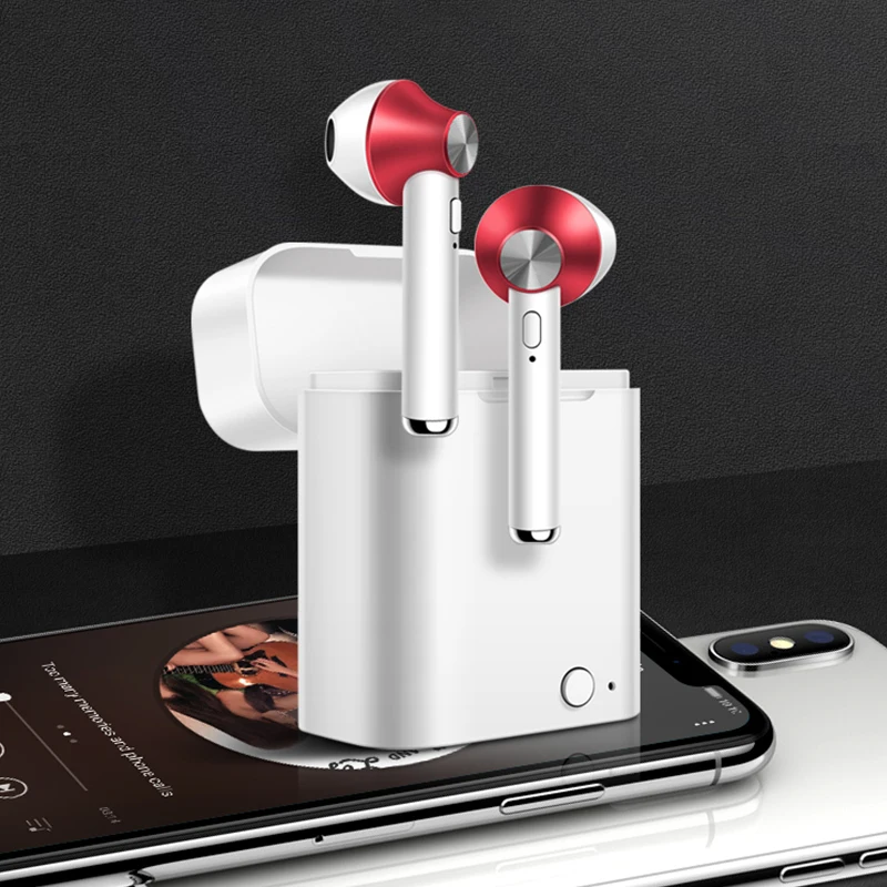 Portable Earphones Wireless Sports 5.0 Automatic Pairing Earbuds Dual Ear Stereo Sound Device With Mic Hands-free Calls Portable Earphones Wireless Sports 5.0 Automatic Pairing Earbuds Dual Ear Stereo Sound Device With Mic Hands-free Calls