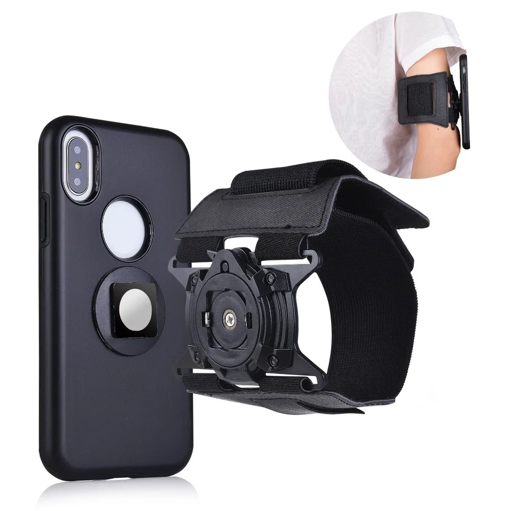 

Universal magnetic mobile phone holder Armband Sport Running Arm Band For iPhone X 5 6 7 8 PLUS for Samsung S7 S8 s9 for xiaomi