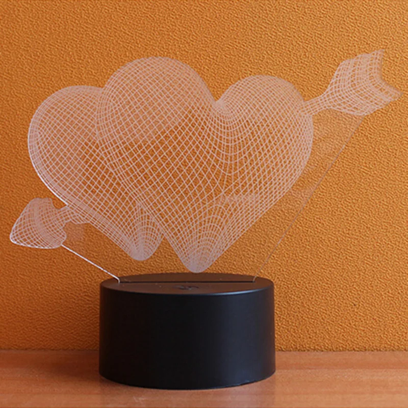 Luzes da Noite 3d lâmpada led night light Lamp Pane Material : Acrylic