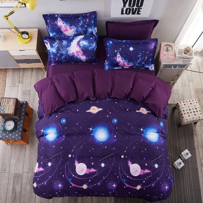 Best Offers Sookie 4 Pieces Duvet Cover Sets Cactus Printed Quilt Cover Pillowcase Bed Sheet Bed Linen King Size Bedding Set