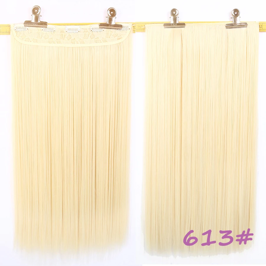 USMei wig one piece of synthetic clip in hair extensions long straight high temperature false hair hairpieces for women