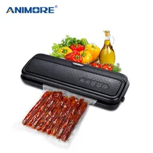 ANIMORE пищевая вакуумная упаковочная машина с 10 пакетами, для дома, 220 В/110 В, электрическая упаковочная машина, вакуумный упаковщик