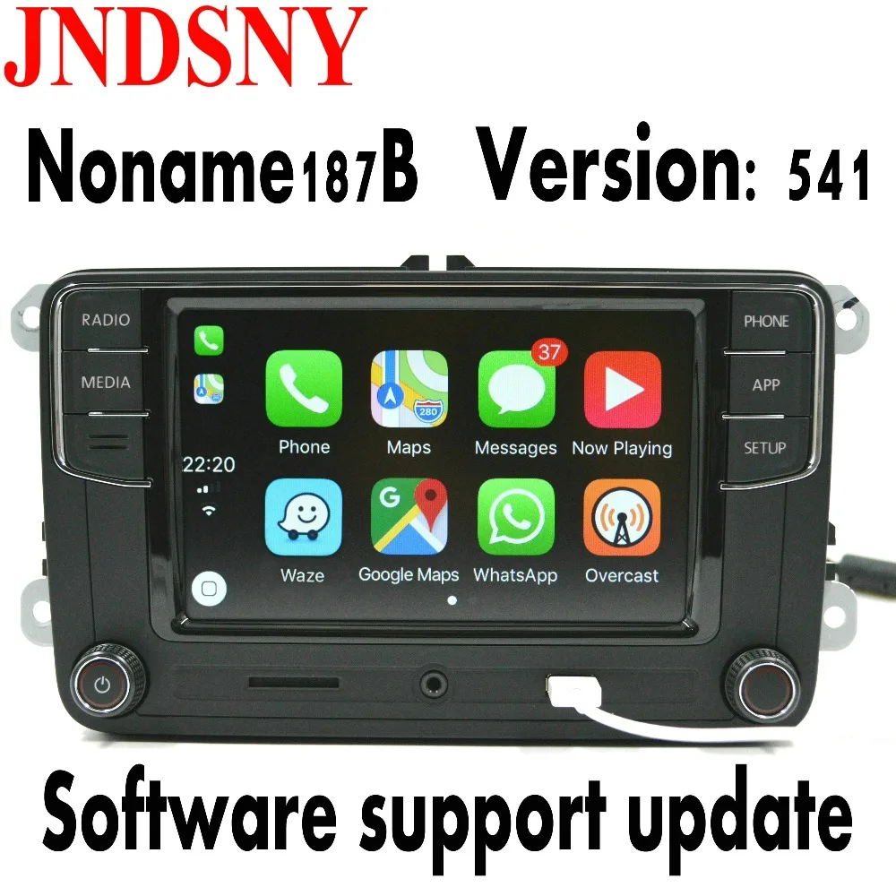 JNDSNY CarPlay Noname RCD330 RCD330G плюс CarPlay автомобиль MIB радио для VWGolf 5 6 Jetta CC Tiguan Passat B6 B7 Polo 6RD 035 187B