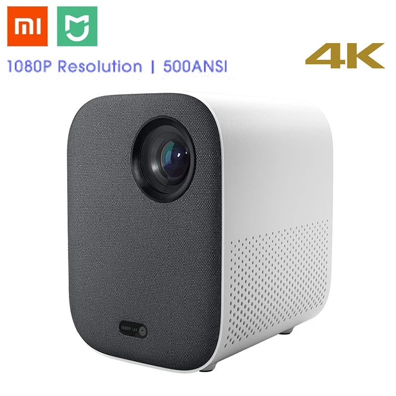 Новый умный мини проектор Xiaomi Mijia DLP 500ANSI для домашнего кинотеатра 1080P Голосовое