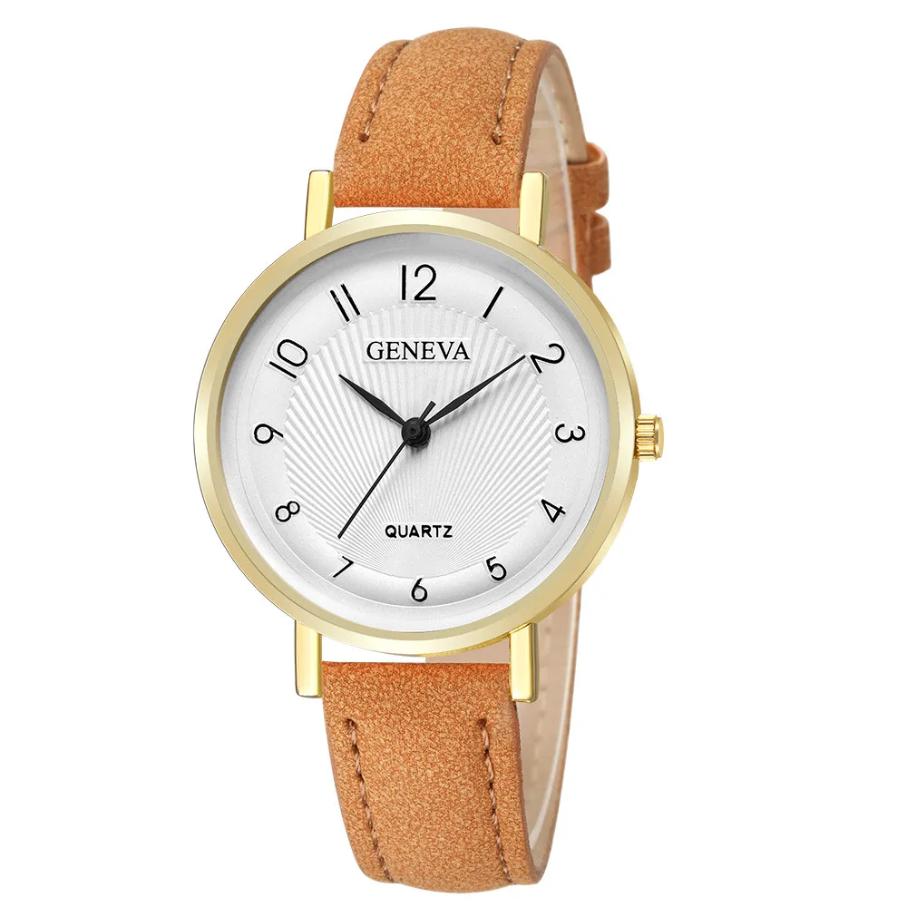 Geneva Fashionable Leather Casual Analog Quartz Wrist Watch Business Watches Geneva Fashionable Leather Casual Analog Quartz Wrist Watch Business Watches