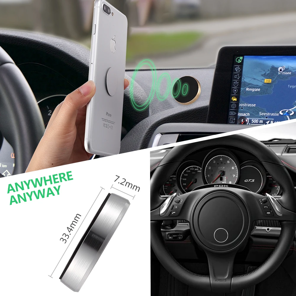 Универсальный магнитный автомобильный держатель для мобильного телефона, приборная панель, держатель для мобильного телефона, gps, подставка для iphone 6 Plus, сильный магнит