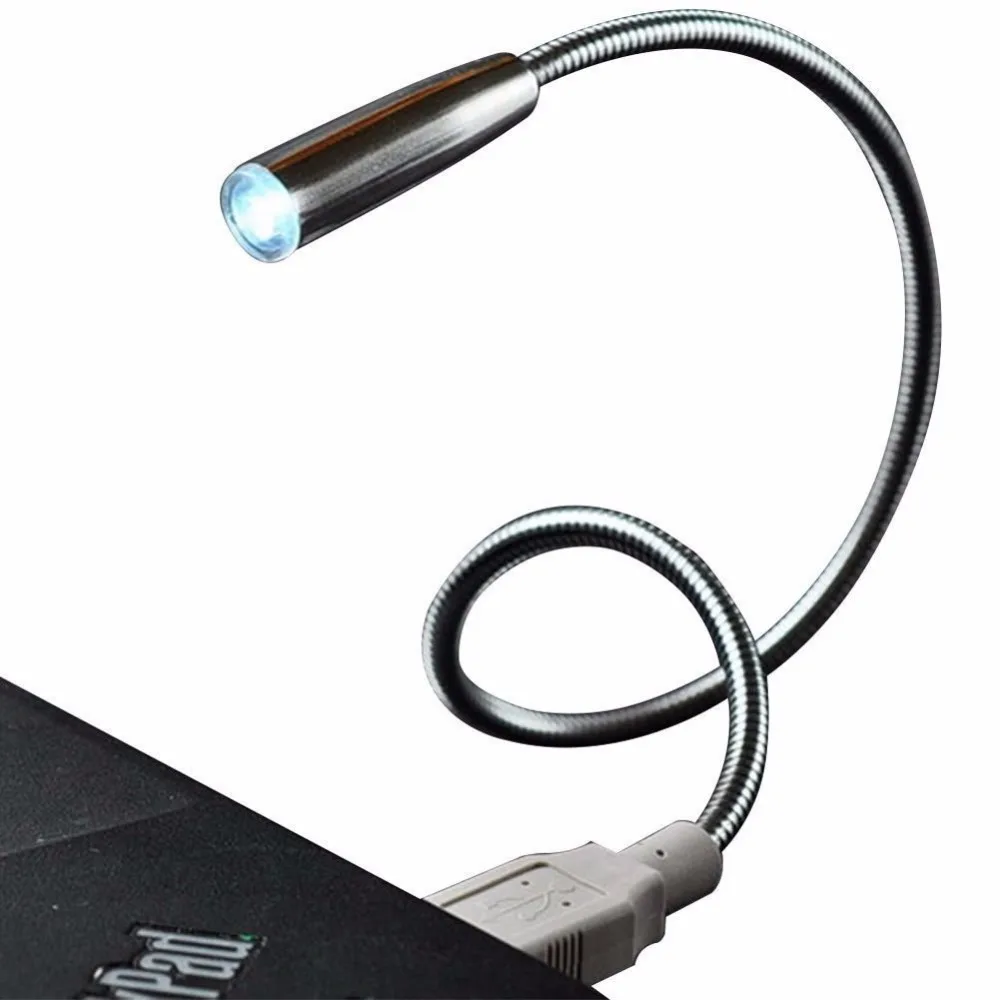 Flexible LED Portable Book Reading Light NightLight Snake Shape Computer Lamp For Laptop Notebook PC Luminaria - AliExpress