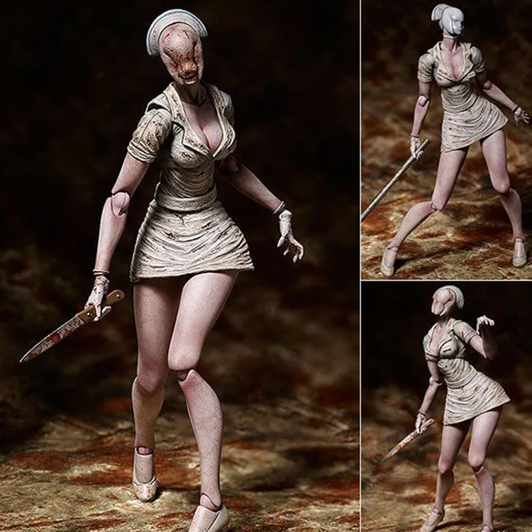 

Horror Game Movie Silent Hill 2 Bubble Head Nurse Monster Figma SP-061 Action Figure Toys