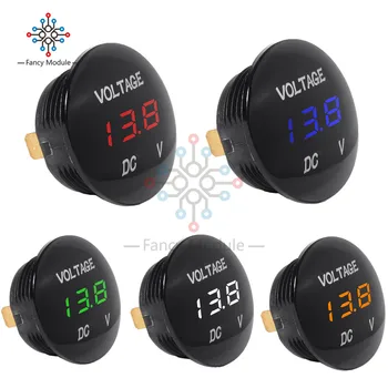 

Universal Vehicle Car Auto Motorcycle DC 5 -48V 5 Color 3-Bit LED Display Panel Digital Voltmeter Voltage Meter Tester Monitor