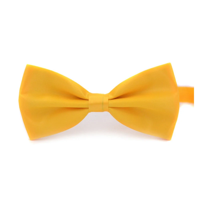 gold yellow 1 шт джентльменский мужской классический Атласный Галстук-бабочка галстук для свадебной вечеринки регулируемый галстук-бабочка - Цвет: gold yellow