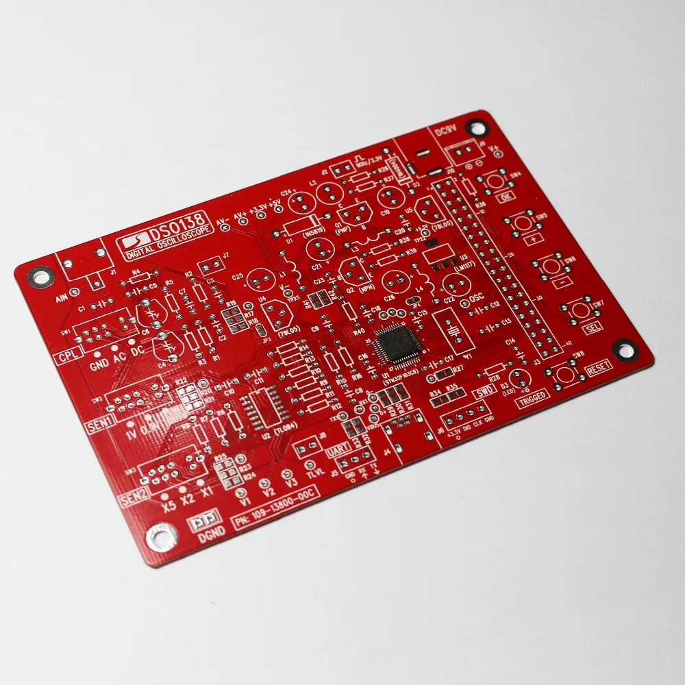 JYETech подлинный DSO138 2 4 TFT карманный осциллограф DIY Kit SMD запчасти не спаянные для