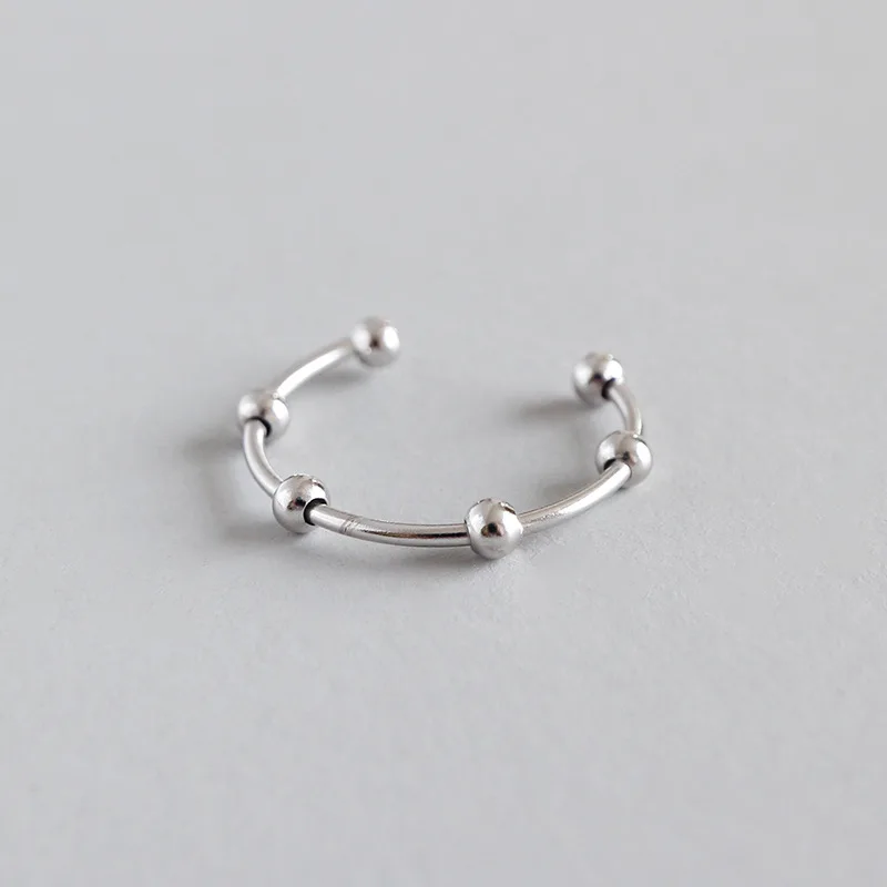 Новое 925 пробы Серебряное кольцо для женщин anel feminino bijoux femme минимализм bague argent