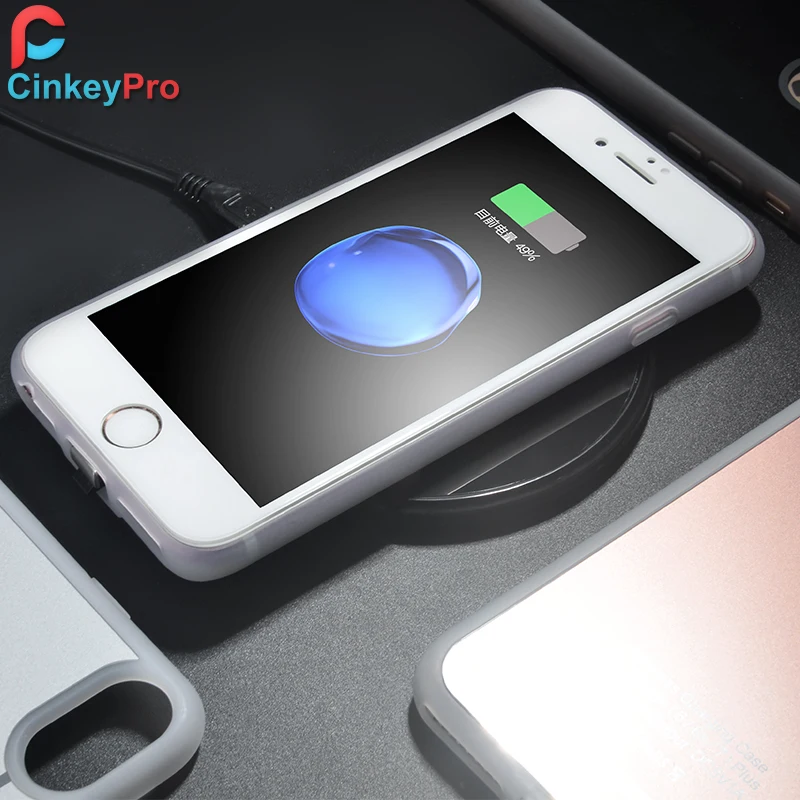 CinkeyPro Беспроводное зарядное устройство приемник телефон сумка чехол для iPhone 6 7 S
